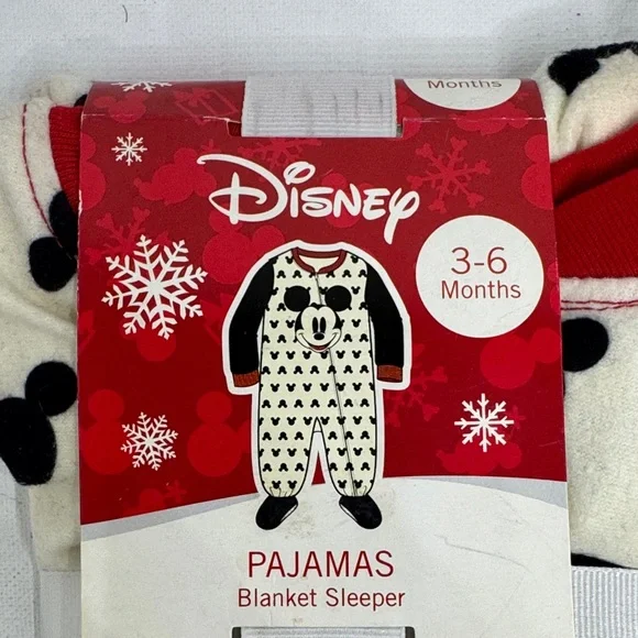 Disney Kids Pajama Set - Red and Black Mickey Design - Picture 2 of 7